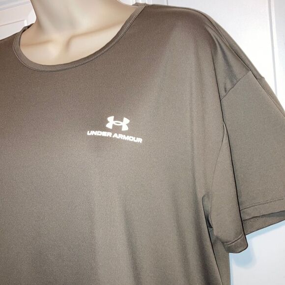 UNDER ARMOUR Campus Oversize Lifestyle Gray Grey T Shirt Womens Large - Picture 2 of 14